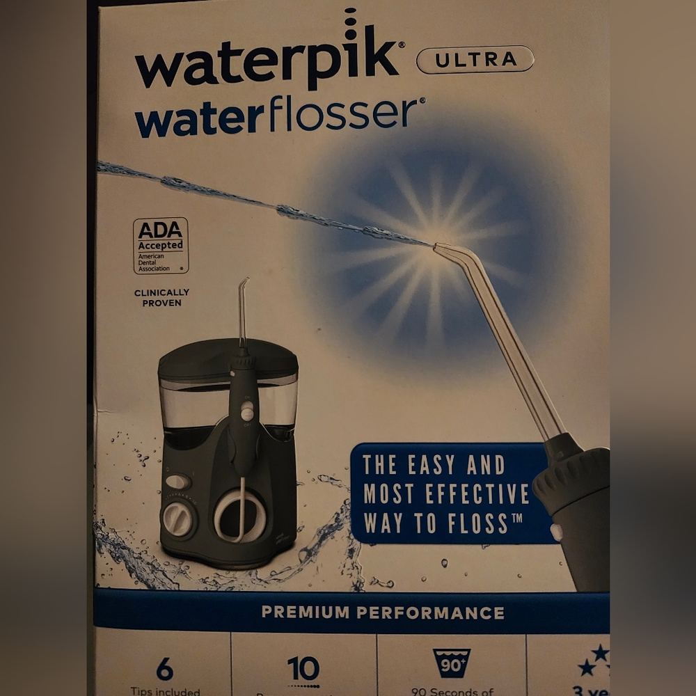 NEW SEALED Waterpik ULTRA WP Equal2 Aquarius, Water Flosser, 6 Tips SEE PICS